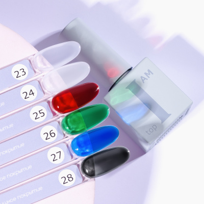 I AM Финиш для гель-лака без липкого слоя 25 Red Glass 9 мл. I AM Финиш для гель-лака без липкого слоя 25 Red Glass 9 мл.