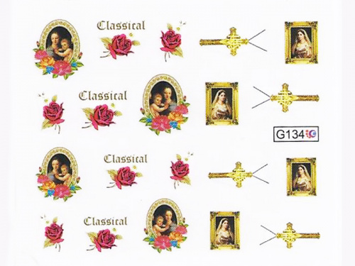 Nails Переводные картинки Y1BHG134