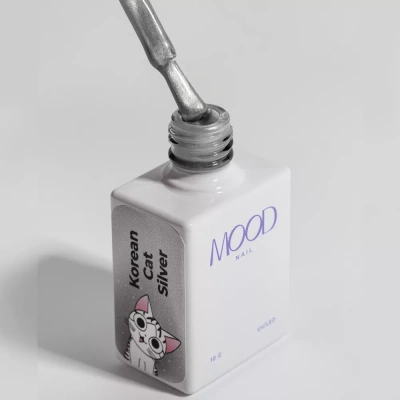 MoodNail Гель-лак Korean cat Silver 10 г. MoodNail Гель-лак Korean cat Silver 10 г.