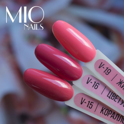 MIO Nails Гель-лак Основная палитра V-19 Живой коралл 8 мл.