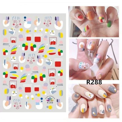 Наклейки Nail Sticker R288 NM-000 Наклейки Nail Sticker R288 NM-000