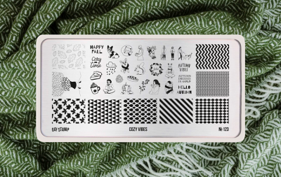 Go Stamp Пластина для стемпинга 123 Cozy Vibes