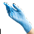 BENOVY перчатки нитриловые текстурированные на пальцах размер S Голубые 100 шт./уп.