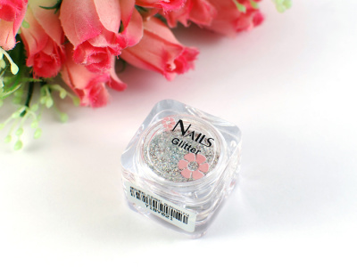 Глиттер Nails квадр.банка Y1BV021