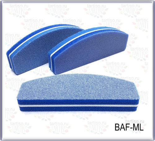 Баф-ластик лодка 8,5см х 3см голубой BAF-MLBL 20 шт./уп.