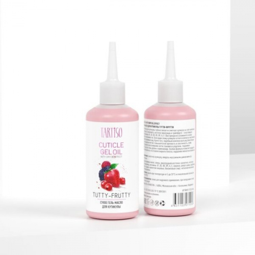 TARTISO GEL-OIL with dry oil effect Сухое гель-масло для кутикулы Тутти-Фрутти 100 мл. TCGO-004