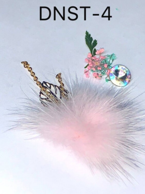 Декор для дизайна ногтей Перышко