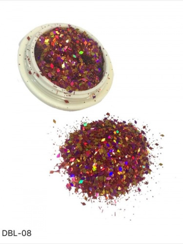 Дизайн Брокат L-08 ромбик мульти DBL-08