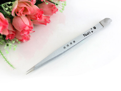 Пинцет Nails двухсторонний острый Y1BF73D серебряный Пинцет Nails двухсторонний острый Y1BF73D серебряный