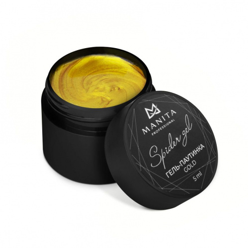 MANITA Professional Гель-паутинка SPIDER GEL GOLD с липким слоем 5 мл.