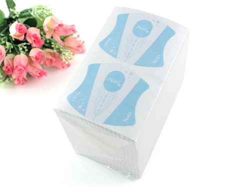 Формы прозрачные пластиковые для ногтей justnail Y1CT005 Гель/Овал/Квадрат 500 шт.