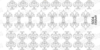 Нейлкруст - трафарет-слайдер 5004 серый