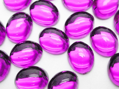 Стразы - Овал, фиолетовые 6 х 8 мм. (Y1CL70B) 50 шт./банка