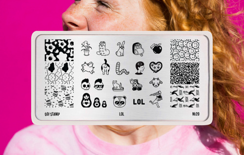 Go Stamp Пластина для стемпинга 020 Lol