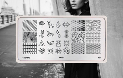 Go Stamp Пластина для стемпинга 001 Angles