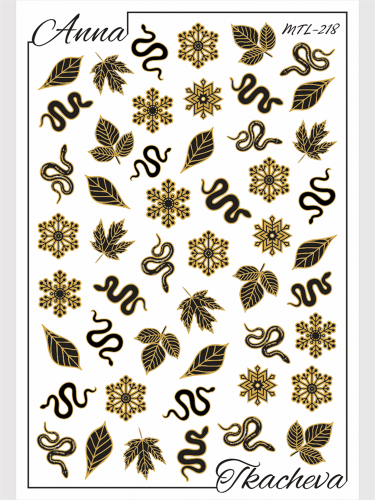 Слайдер-дизайн MilliArt Nails Металл MTL-218