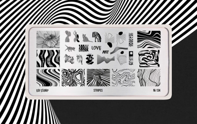 Go Stamp Пластина для стемпинга 134 Stripes