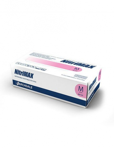 ARCHDALE NitriMAX Перчатки нитриловые размер M Розовые 100 шт./уп.