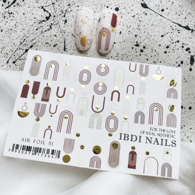 IBDI NAILS Слайдер дизайн AIR FOIL 051