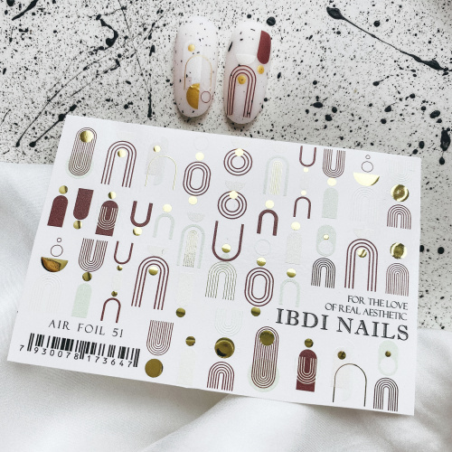 IBDI NAILS Слайдер дизайн AIR FOIL 051