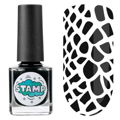 IRISK Лак-краска для стемпинга Stamp Classic 8 мл. Черная пантера Д612-01 (002)