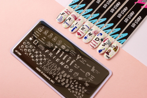 Go Stamp Пластина для стемпинга 034 Friends