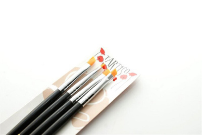 Кисти для геля TARTISO скошенные 4 шт./набор TARNK