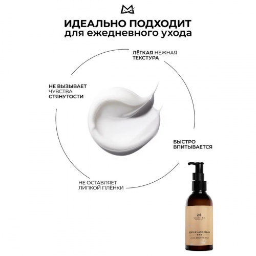 MANITA Professional Крем для рук и тела TOBACCO VANILLA SAFFRON 150 мл.