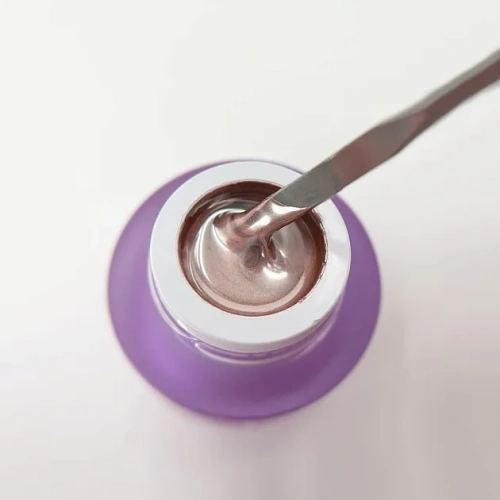 Patrisa Nail Гель-краска Liquid Steel розовое золото с зеркальным эффектом 5 г.