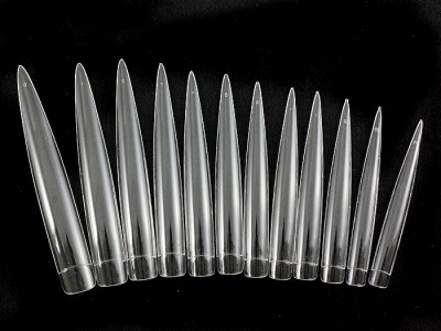 Типсы Justnail Клиновидные прозрачные (Y1NJ21) 12 шт./пакет