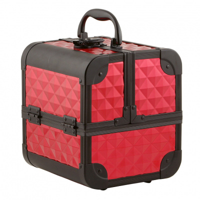 TARTISO Бьюти-кейс КУБ КРАСНЫЙ с зеркалом 18,5x18,5x20,5 см. TARTISO Бьюти-кейс КУБ КРАСНЫЙ с зеркалом 18,5x18,5x20,5 см.