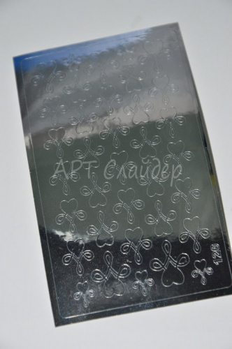 Металлизированные наклейки для ногтей 126 цвет серебро Металлизированные наклейки для ногтей 126 цвет серебро