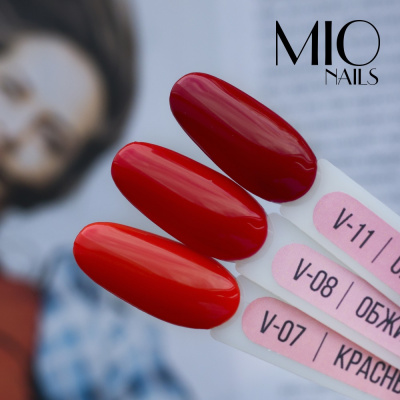 MIO Nails Гель-лак Основная палитра V-08 Обжигающий Рио 8 мл.