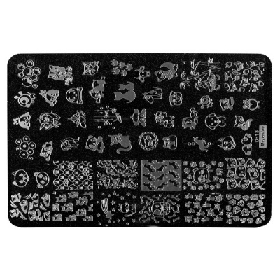 IRISK Трафарет для стемпинга металлический 9,5x14,5 см. П557-18 (030) Mezerdoo D-13