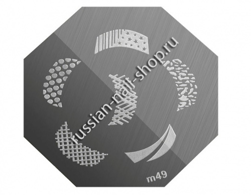 Трафарет с шаблонами для стемпинга (m49)