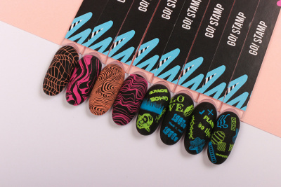 Go Stamp Пластина для стемпинга 057 Webpunk