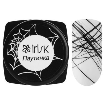 IRISK Краска гелевая Паутинка 4 мл. Черная М153-11 (02)