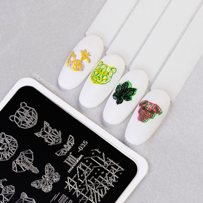 Пластина для стемпинга TNL Premium - оригами (35) 382447