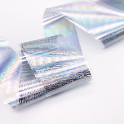 Фольга переводная ZOO Хром Голография кубики 4х50 см. 1467