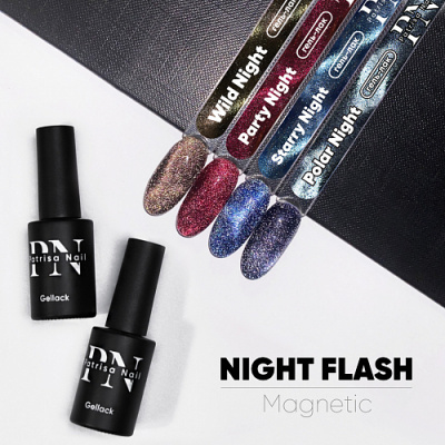 Patrisa Nail светоотражающий магнитный гель-лак Starry Night Flash Magnetic 8 мл. B187/8 Patrisa Nail светоотражающий магнитный гель-лак Starry Night Flash Magnetic 8 мл. B187/8
