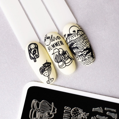 Пластина для стемпинга TNL Premium - summer love (085) 271836