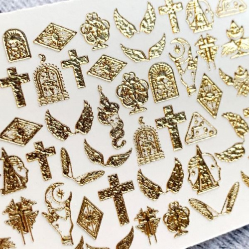 3D Хрустальный слайдер-дизайн 3D181 Gold Crystal