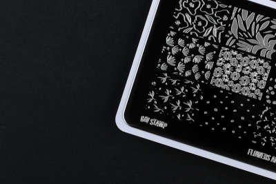 Go Stamp Пластина для стемпинга 184 Flowers and Match