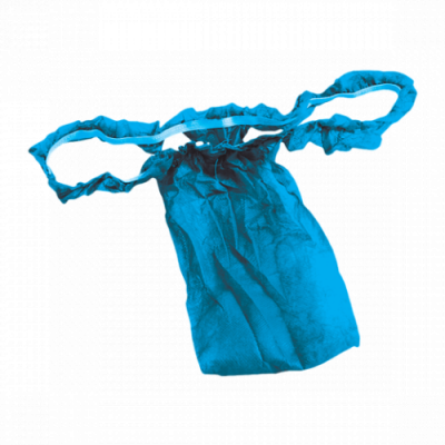 ONE TOUCH Трусы бикини женские с рюшкой голубой спанбонд 10 шт/уп. (поштучно) 01-600