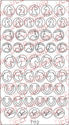 Трафарет Deep-дизайн T112