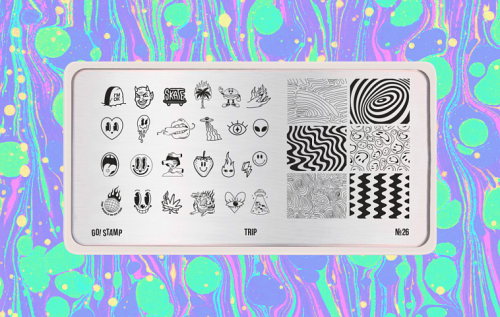 Go Stamp Пластина для стемпинга 026 Trip