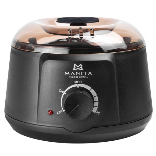 MANITA Professional Воскоплав баночный с силиконовой чашей ЧЕРНЫЙ МР301