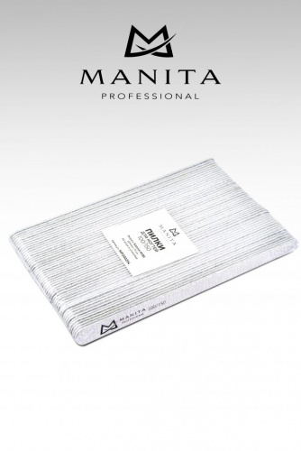 MANITA Professional Пилка для ногтей Капля MINI 100/150 грит 17 см.