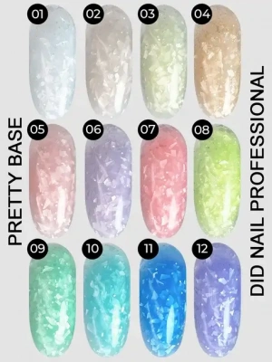 DidNail Professional Камуфлирующая база с блестками Pretty Base 7 10 мл. DidNail Professional Камуфлирующая база с блестками Pretty Base 7 10 мл.