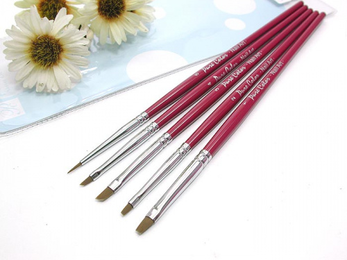 Кисти для дизайна P.C. (Y1AA40) 5 шт./набор